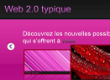 Site internet de démonstration du style WEB 2.0.